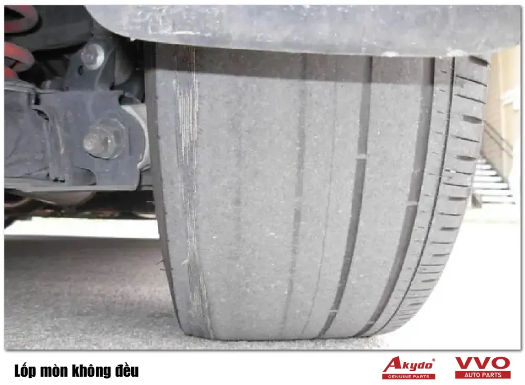 Lốp mòn không đều