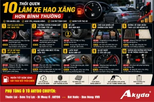 10 Thói Quen Làm Xe Hao Xăng Hơn Bình Thường