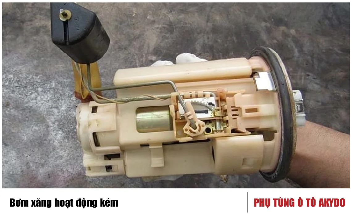 Bơm xăng hoạt động kém