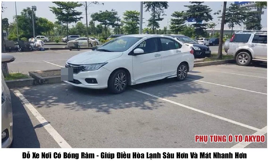 Đỗ Xe Nơi Có Bóng Râm - Giúp Điều Hòa Lạnh Sâu Hơn Và Mát Nhanh Hơn