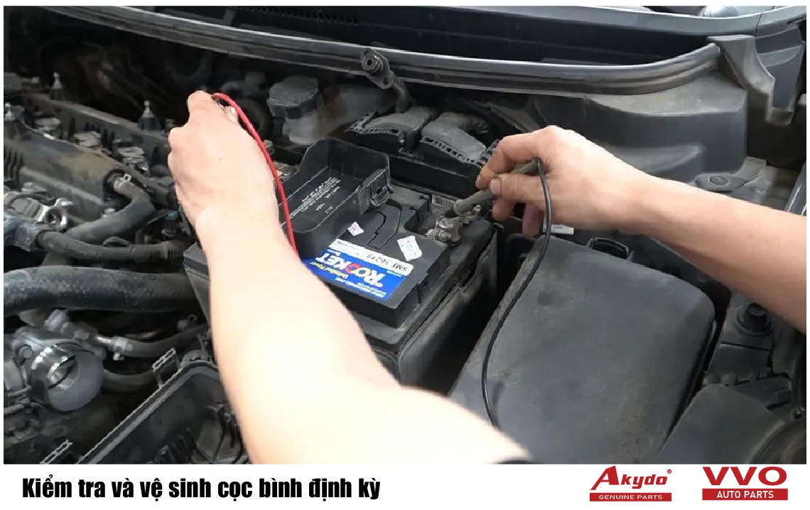 Kiểm tra và vệ sinh cọc bình định kỳ