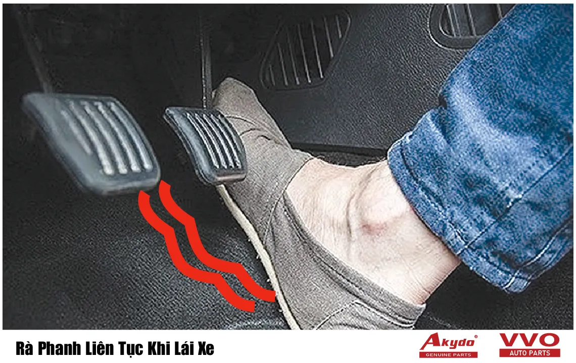 Rà Phanh Liên Tục Khi Lái Xe