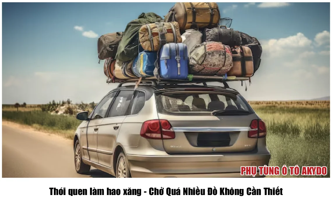 Thói quen làm hao xăng - Chở Quá Nhiều Đồ Không Cần Thiết