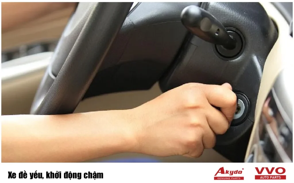 Xe đề yếu, khởi động chậm