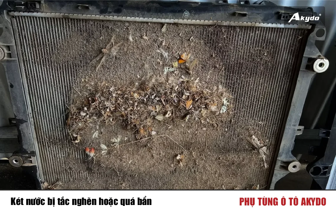 Két nước bị tắc nghẽn hoặc quá bẩn