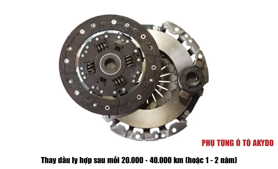 Thay dầu ly hợp sau mỗi 20.000 - 40.000 km (hoặc 1 - 2 năm)